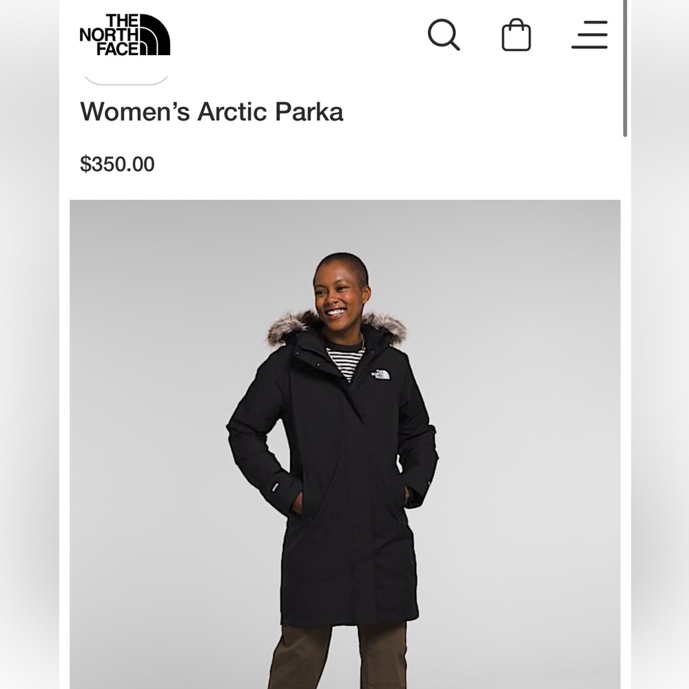 The North Face Women's Green winter parka